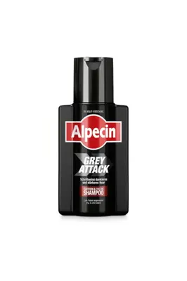Alpecin Grey Attack Caffeine & Colour (Daha Az Gri İçin Doğal Görünüm) Kademeli Saç Koyulaştırma Şampuanı 200ml