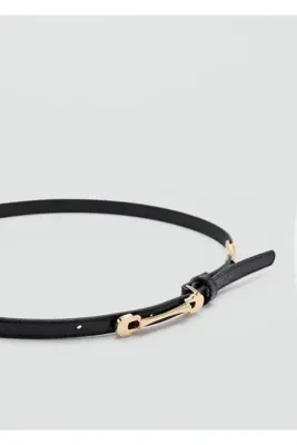 MANGO Woman İnce metal tokalı kemer