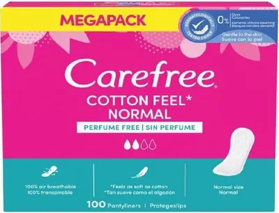 Carefree Cotton Parfümsüz Günlük Ped 100'lü