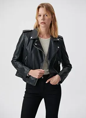 Mavi Slim Fit Siyah Kadın Ceket M1110221-900