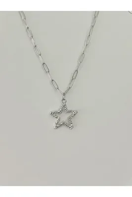 sleyshop Kalın Zincirli Coquette Yıldız Kolye
