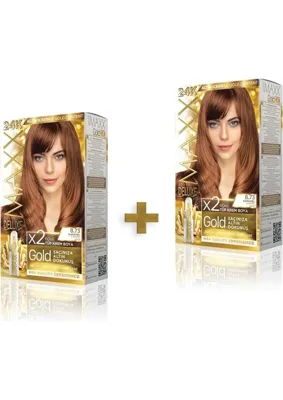 MAXX DELUXE 2'li Golden Beauty Set Saç Boyası 8.73 Karamel