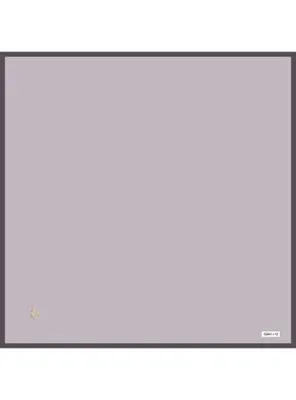 19v69 ITALIA Düz Renk Black Seri Twill Eşarp Askısı ile Birlikte 90x90 cm LİLA PUDRA