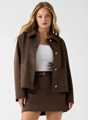 Guess Kahverengi Kadın Ceket W6YL14W2887-F1GQ