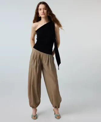 İpekyol Pileli balon fit pantolon
