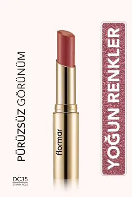 Flormar Deluxe Cashmere Lipstick Stylo Metalik Gül Kurusu Ruj DC35 8690604209798