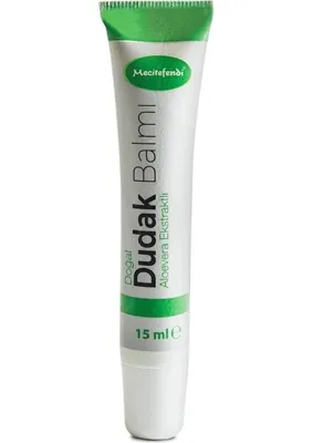 Mecitefendi Doğal Dudak Balmı 15 ml Aloe Vera Ekstraktı ile Dudakları Besleyici ve Koruyucu
