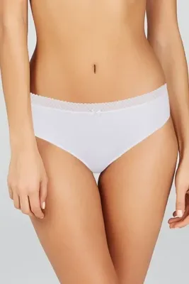 Kom Kadın Beyaz Pure 3'lü Günlük Külot