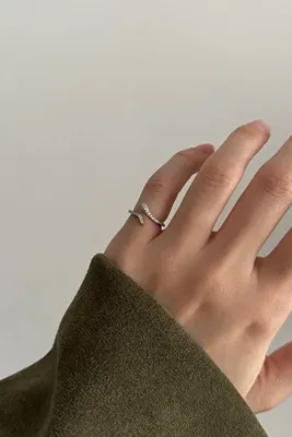 Okko Store Mini Taşlar Yılan Serçe Parmak Yüzük