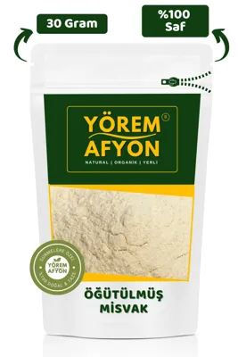 Gülçehre %100 Saf Misvak Ağaçlarının Elde Edilen Yenebilir Öğütülmüş Misvak Tozu {Salvadora Persica} | 30Gr.