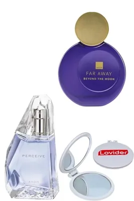 AVON TTA Today Kadın Parfüm EDP 50ml + Far Away Beyond The Moon Kadın Parfüm EDP 50ml + Lovider Ayna