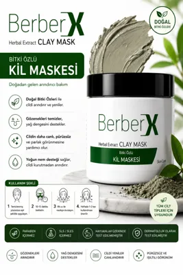 Naturface Berberx Prof Bitki Özlü Kil Maskesi 650 Gr