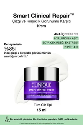 Clinique Smart Clinical Repair™ Kırışıklık Görünümü Karşıtı Krem 15 ml