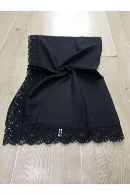 ALLURİNG THE BETTER ONE Kadın Dantelli Iğne Oyalı Taşlı Tesettür Namaz Mevlüt Örtüsü