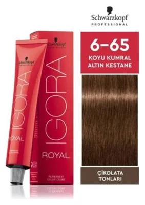 Schwarzkopf Igora Royal 6-65 Koyu Kumral-Çikolata Altın Saç Boyası 60ml