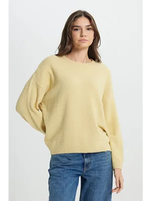 Wrangler Regular Fit Normal Kesim Sarı Triko Kazak