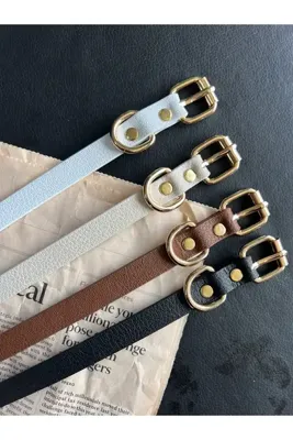 Zoula 4'lü Fırsat Ürün Gold Makaralı Tokalı Kemer, Pantolon Kemeri, Gömlek Kemeri, Elbise Kemeri