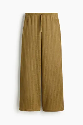 H&M Büzgü Bağlı Triko Pantolon