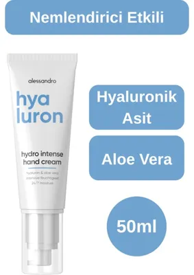 Alessandro Hyaluron Hydro Intense Nemlendirici El Kremi 50ML