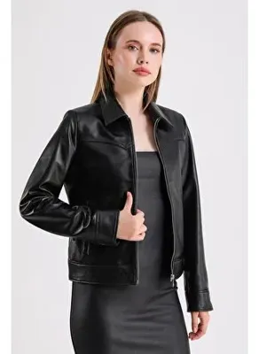 Maroquin Leather Carole Kadın Deri Ceket