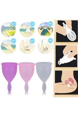 MAQYA Cosmetics Steril Regl Kabı Adet Kabı Menstrual Kap Small Ebat / Regl Kabı (s Size)(h-mt)