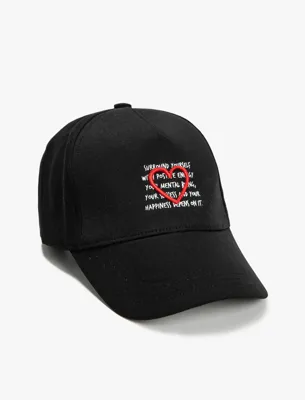 Koton Cap Şapka Slogan İşlemeli
