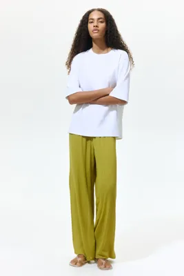 H&M Geniş Krinkle Pantolon