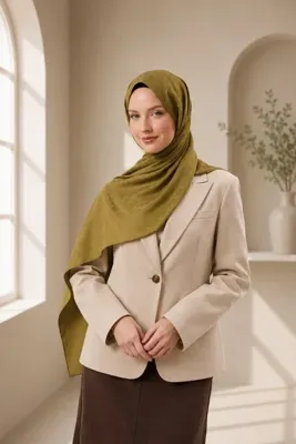 MİRSOY SCARF Mir Desen Kaymaz jakarlı Şal