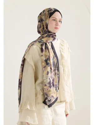 Fresh Scarfs Hıbıscus Beauty Floş Viskon Şal Vizon