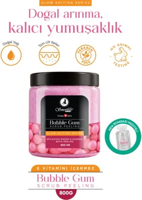Smoothly Çilek Bacak Peeling Batık Peelingi Sakız E Vitamini İçermez 800 gr