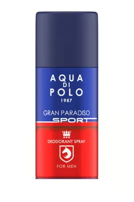 aqua di polo 1987 Gran Paradiso Sport Spray Deodorant Parfüm 150 ml APCA000601