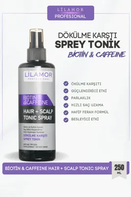Lilamor 250 Ml Biotin & Kafein Dökülme Karşıtı Tonik Sprey