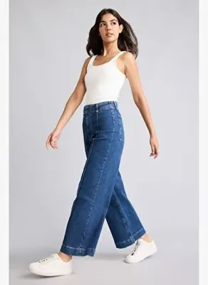 Defacto Pamuklu Culotte Yüksek Bel Kısa Paça Jean Pantolon