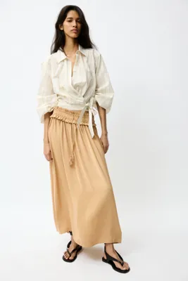 H&M Püsküllü Maksi Etek