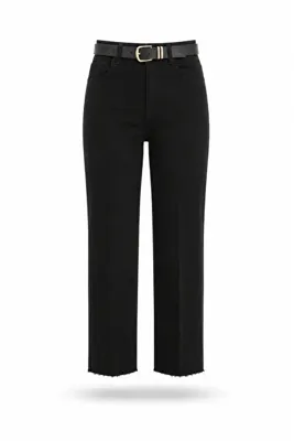 5in1Canpolat Siyah Kemerli Boyfit Jean 102