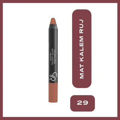 Golden Rose Matte Lipstick Crayon Ruj No:29