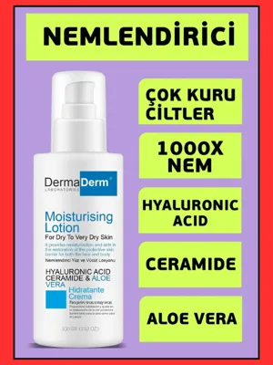 Dermaderm Nemlendirici Yüz ve Vücut Kremi 100 ML