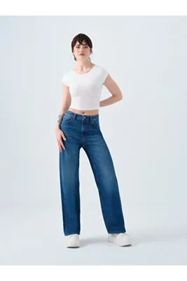 Loft Wide Leg Regular Fit Kadın Pantolon