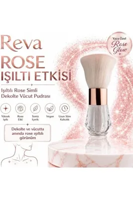 Ronanna Işıltılı Rose Simli Dekolte Vücut Pudrası - Rose Explosion for Decolette - Vegan & Temiz İçerik