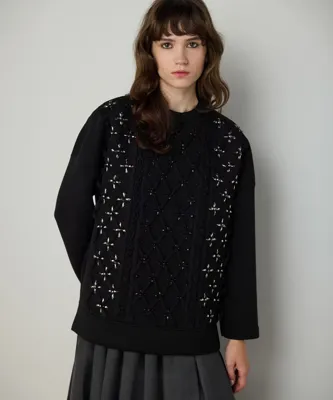 Machka KARMA TAŞ İŞLEMELİ SWEATSHIRT