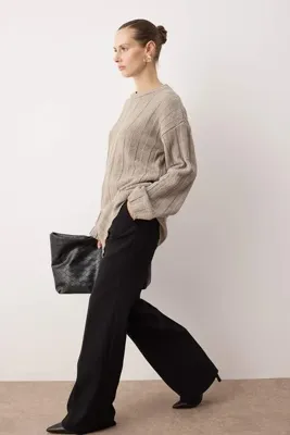 Trendyol Modest Vizon Buklet Triko Kazak TCTAW26AK00014
