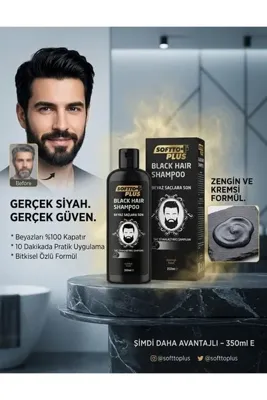 Softto PLUS BLACK HAIR BEYAZLARA SON ŞAMPUAN
