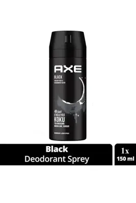 OEM Axe Erkek Deodorant & Bodyspray Black 48 Saat Etkileyici Koku Vücut Spreyi 150 ml