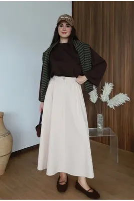 Moda Lippa Krem Poliviskon Kolej Etek