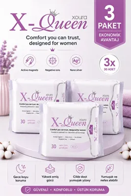 XAURA GLOBAL X-Queen Günlük Ped 30'lu 3 Adet
