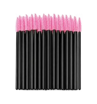 1000 Hour Shopexxtra 50 Li Kaş Ve Kirpik Tarama Fırçası, Tek Kullanımlık Maskara Spoolie Fırça Seti, İpek Kirpik, Microblading Ve Kalıcı Makyaj İçin
