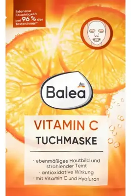 BALEA C vitamini içeren kağıt maske, 1 adet
