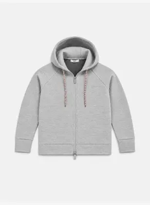 Xint Gri Oversize Kapüşonlu Sweat Mont