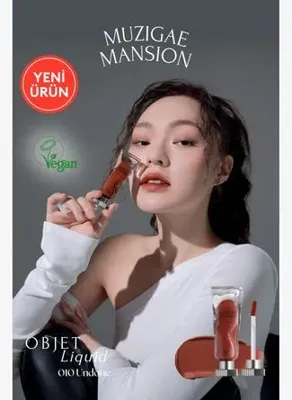 Muzigae Mansion Gül Özlü, Kadife Bitiş Sunan, Nemlendirici ve Kalıcı Tint MUZIGAE MANSION Objet Liquid 010 Undone