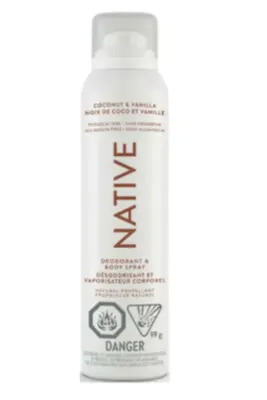 Native Whole Body Coconut & Vanılla Sprey Deodorant 99 g